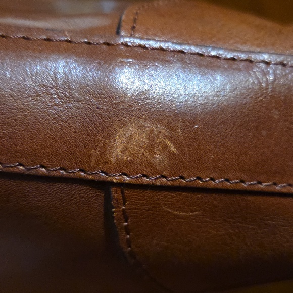 Valentina Rich Brown Leather Shoulder Bag - Picture 5 of 17